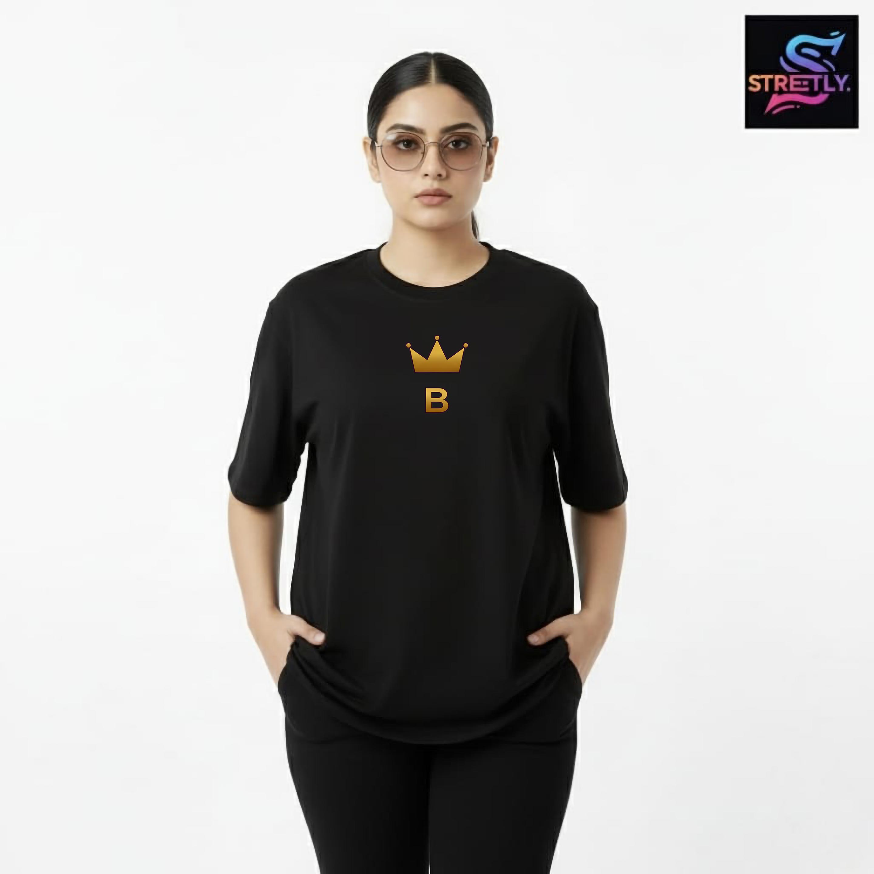 Believe|Graphic Printed Oversized Crew Neck Premium T-shirt|100% Cotton|Unisex