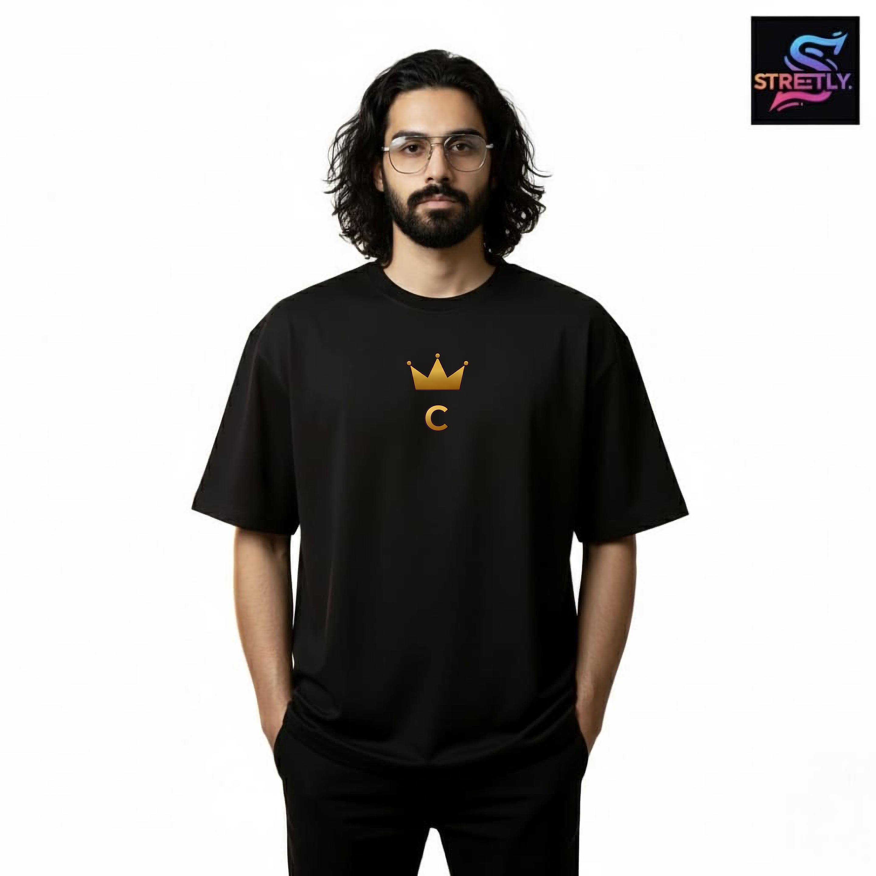 Courage|Graphic Printed Oversized Crew Neck Premium T-shirt|100% Cotton|Unisex