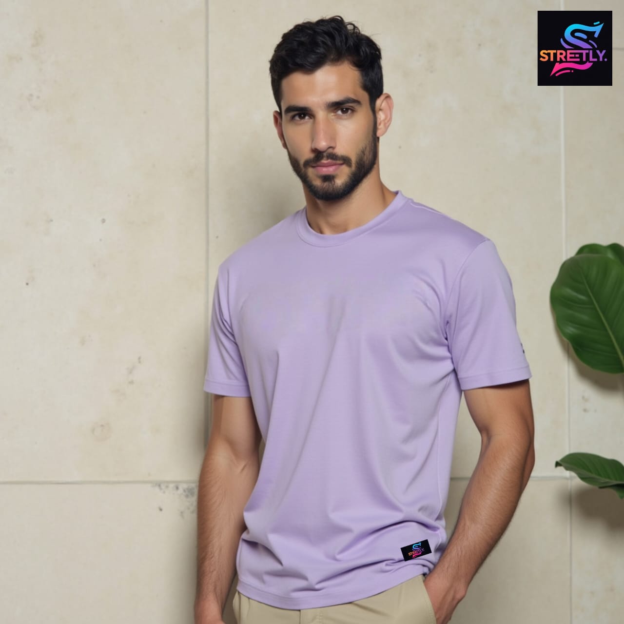 Dusty Lavender|Plain Regular Crew Neck Premium T-shirt|100% Cotton|Unisex