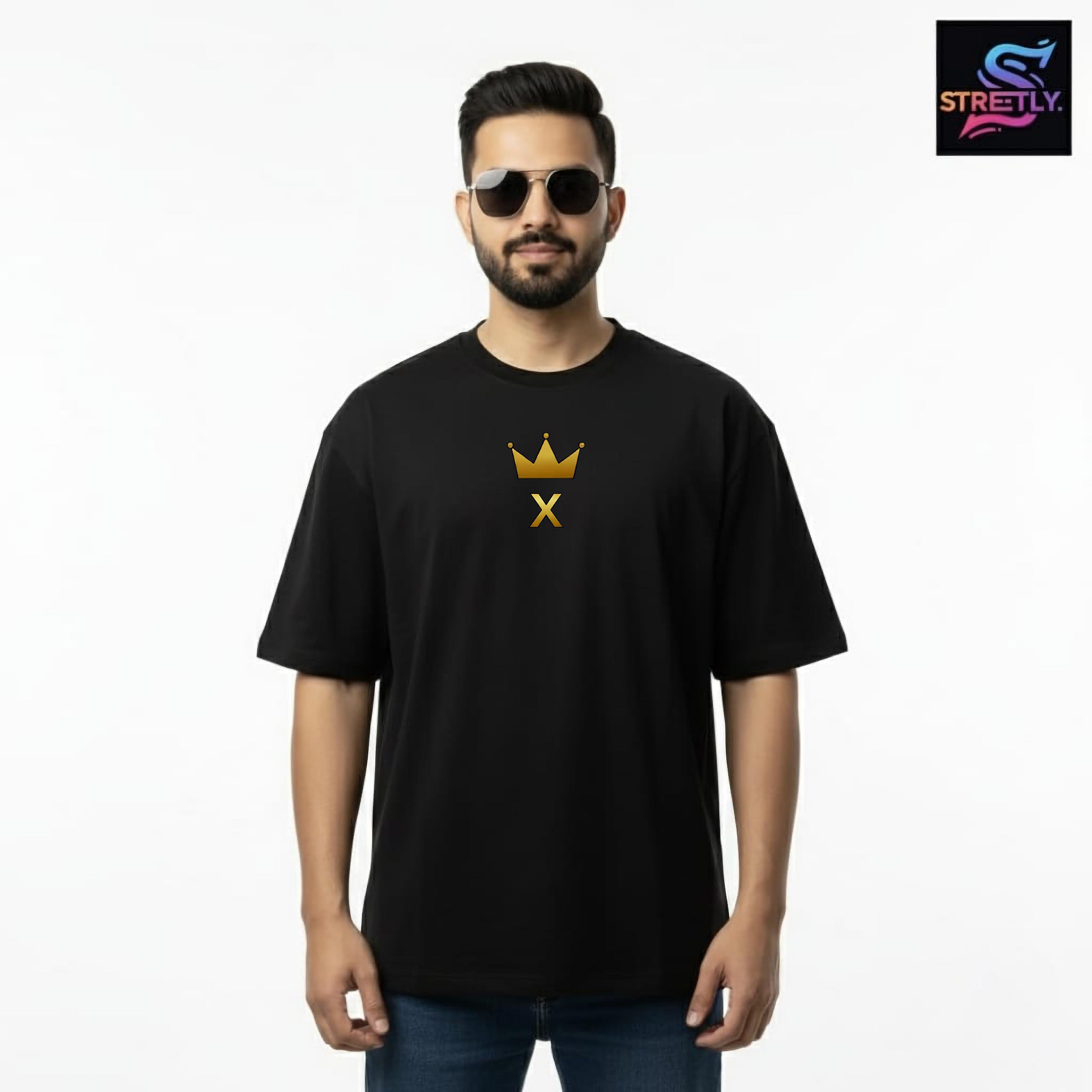 X-Factor|Graphic Printed Oversized Crew Neck Premium T-shirt|100% Cotton|Unisex