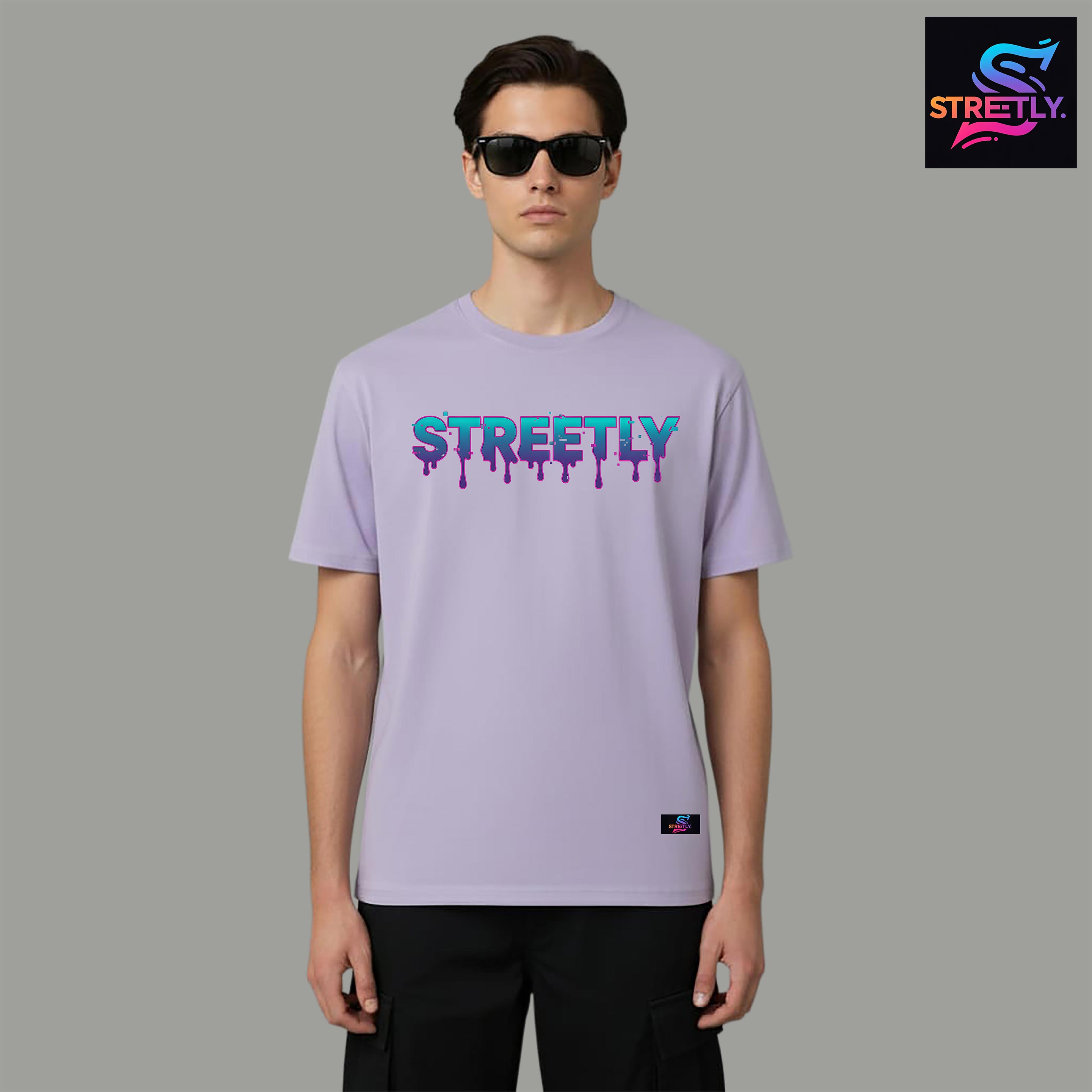 Dusty Lavender|Graphic Printed Regular Crew Neck Premium T-shirt|100% Cotton|Unisex