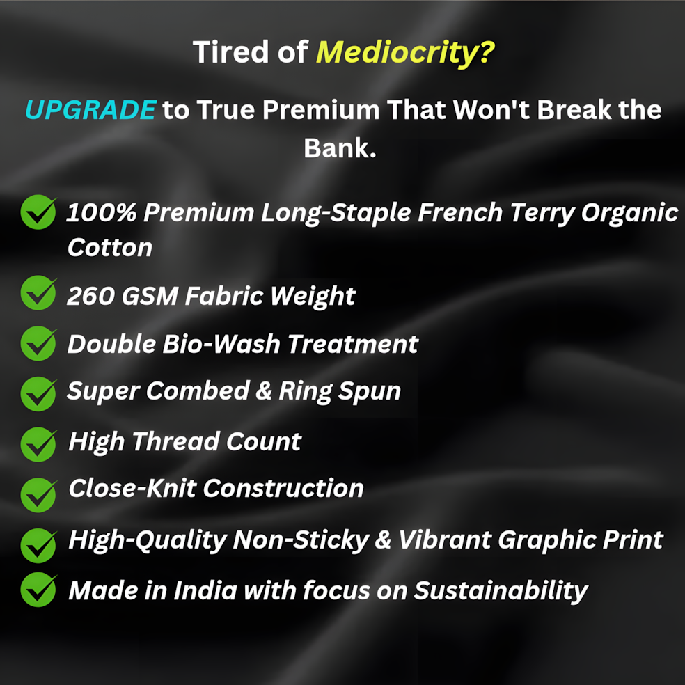 Journey|Graphic Printed Oversized Crew Neck Premium T-shirt|100% Cotton|Unisex