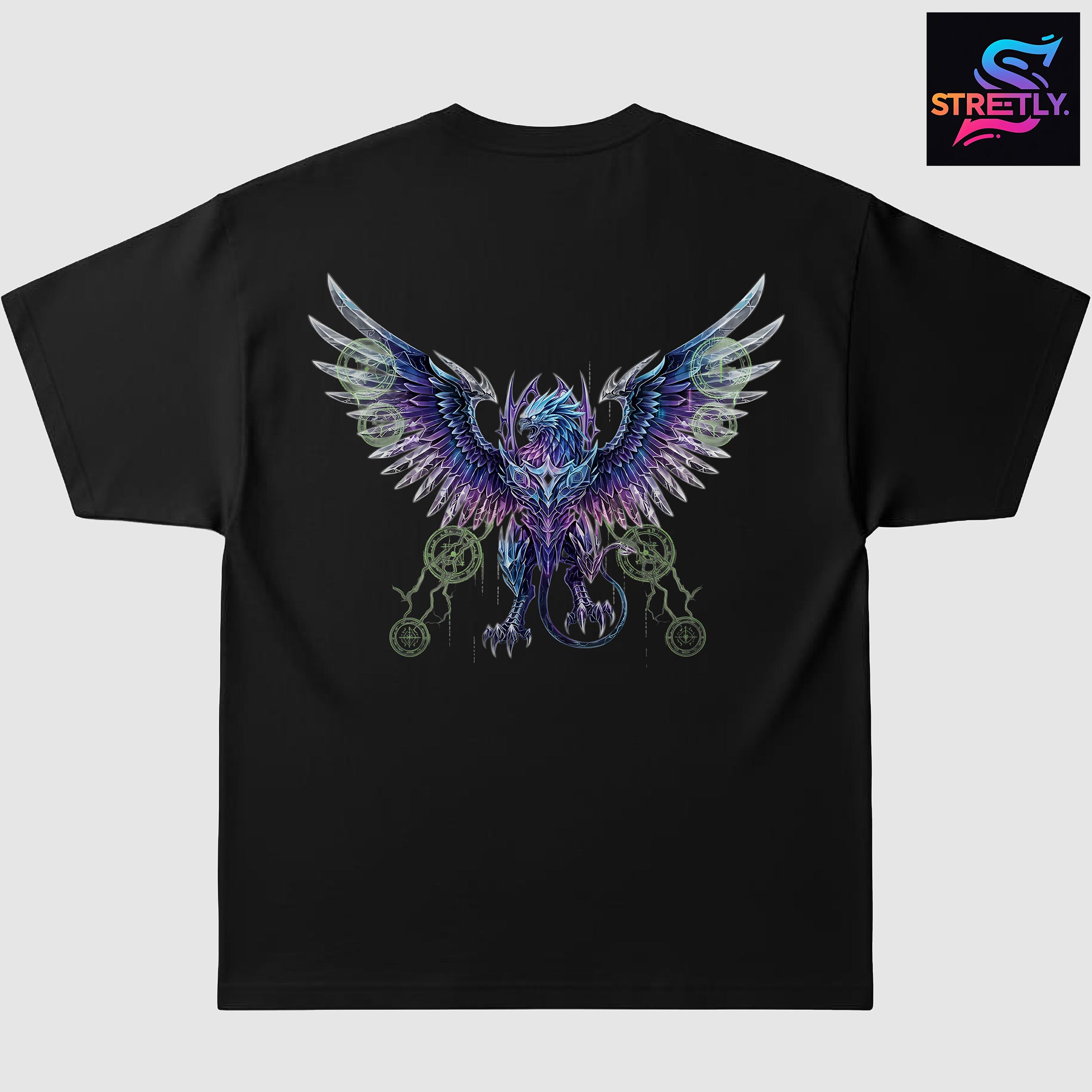 Cyberon|Graphic Printed Oversized Crew Neck Premium T-shirt|100% Cotton|Unisex