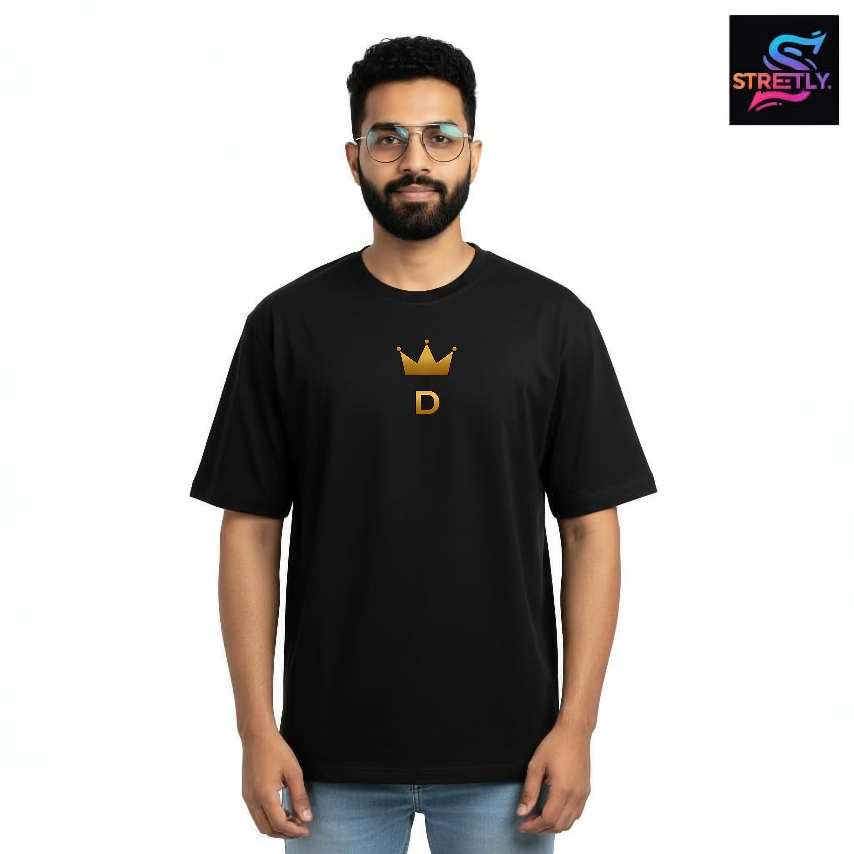 Dare|Graphic Printed Oversized Crew Neck Premium T-shirt|100% Cotton|Unisex