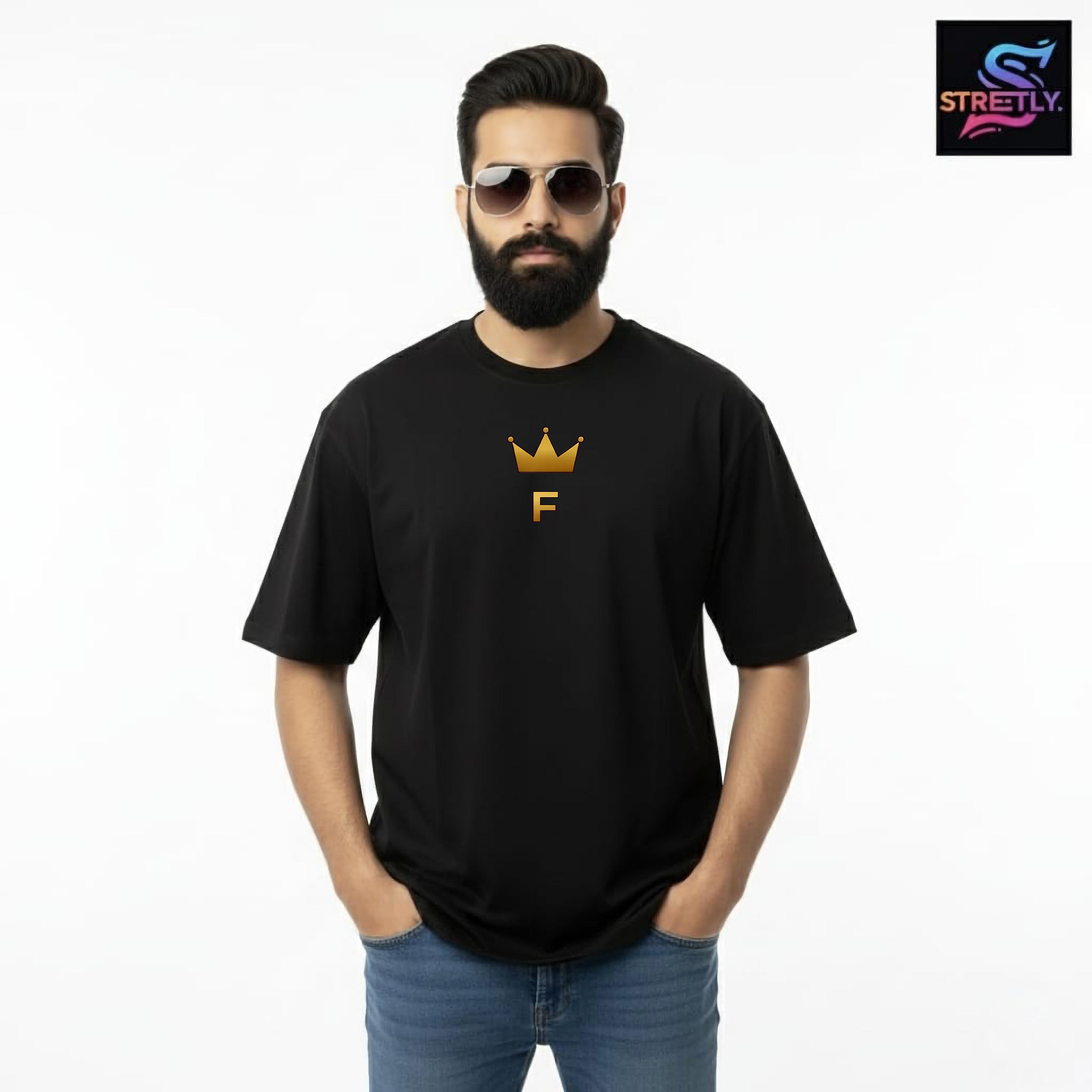 Fortitude|Graphic Printed Oversized Crew Neck Premium T-shirt|100% Cotton|Unisex