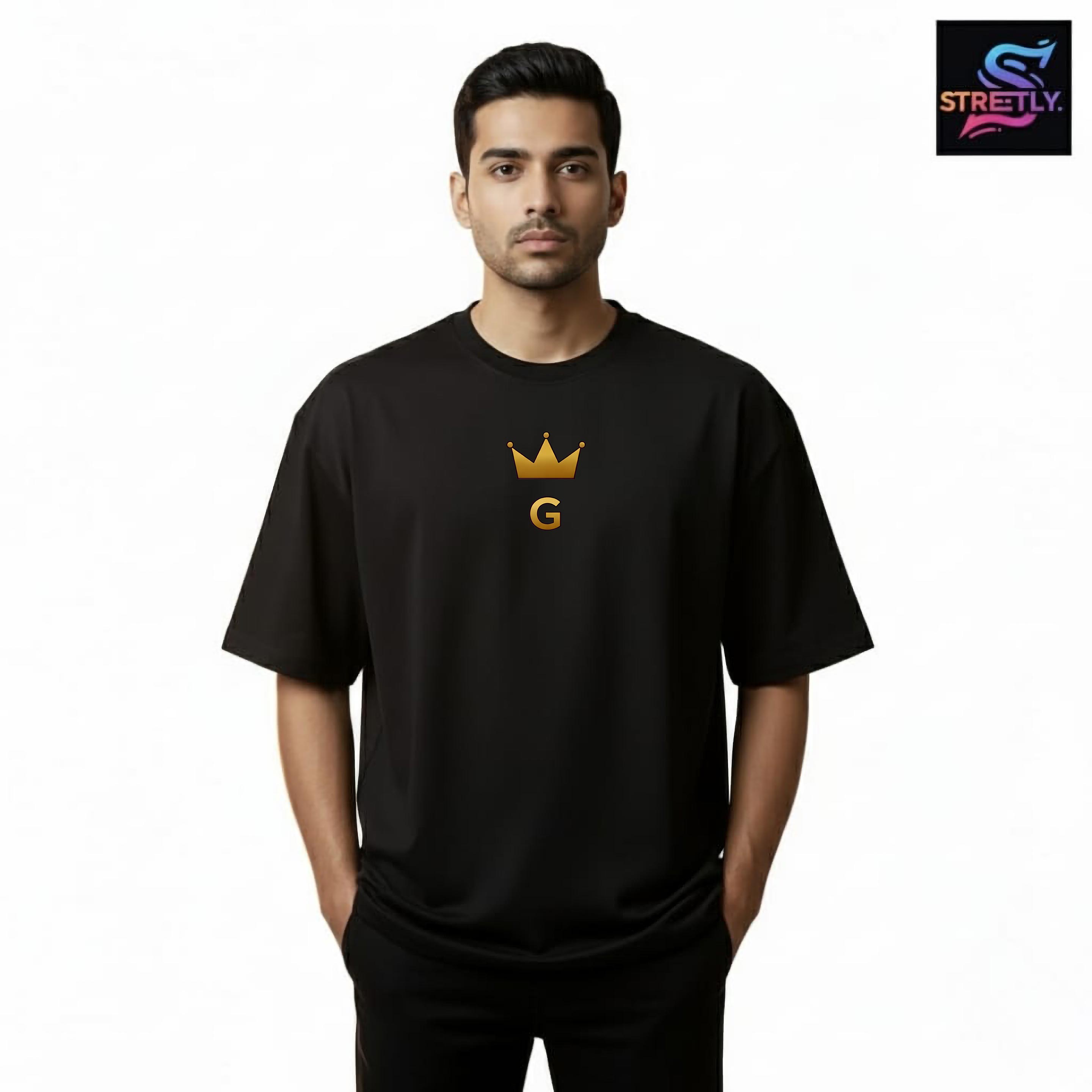 Grow|Graphic Printed Oversized Crew Neck Premium T-shirt|100% Cotton|Unisex