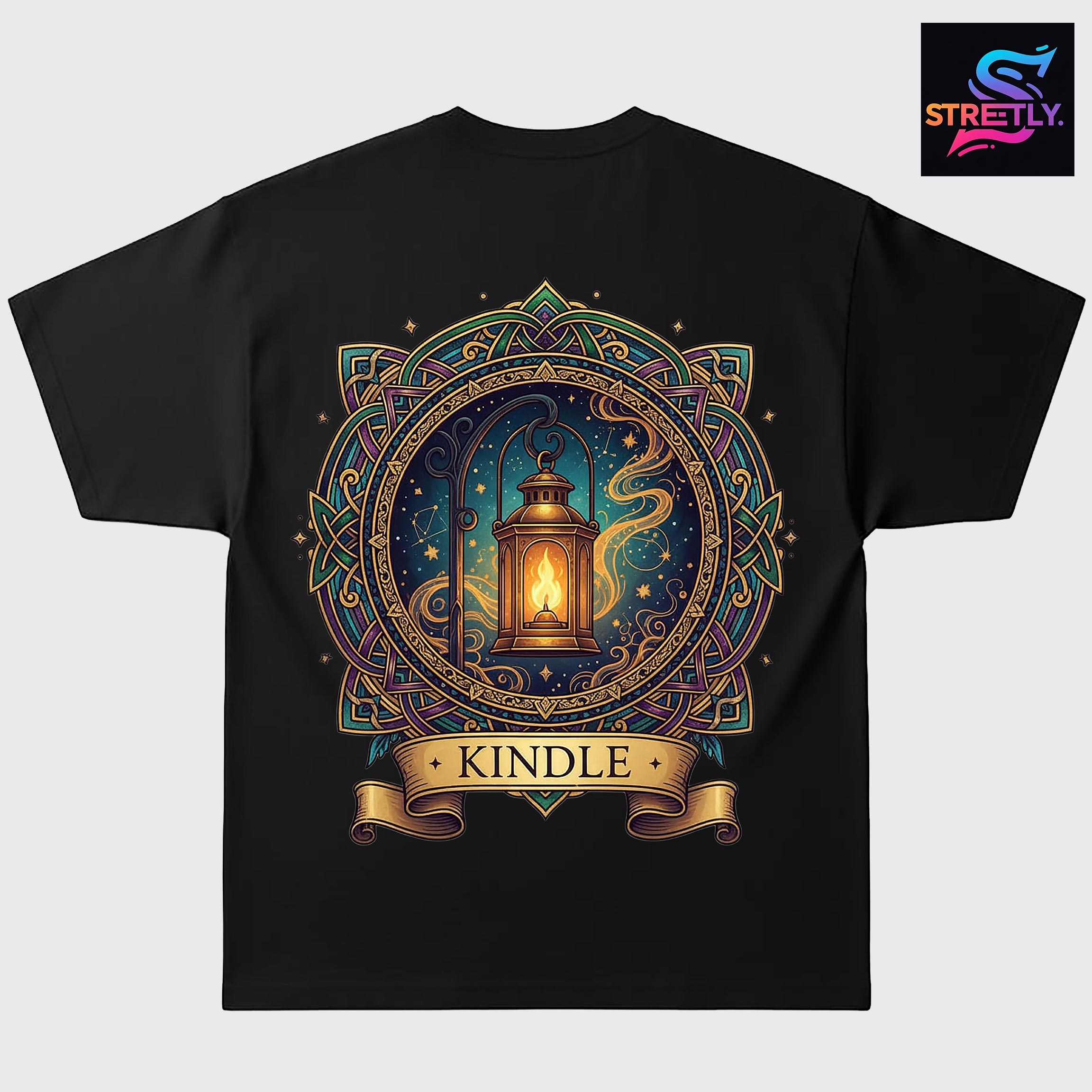 Kindle|Graphic Printed Oversized Crew Neck Premium T-shirt|100% Cotton|Unisex