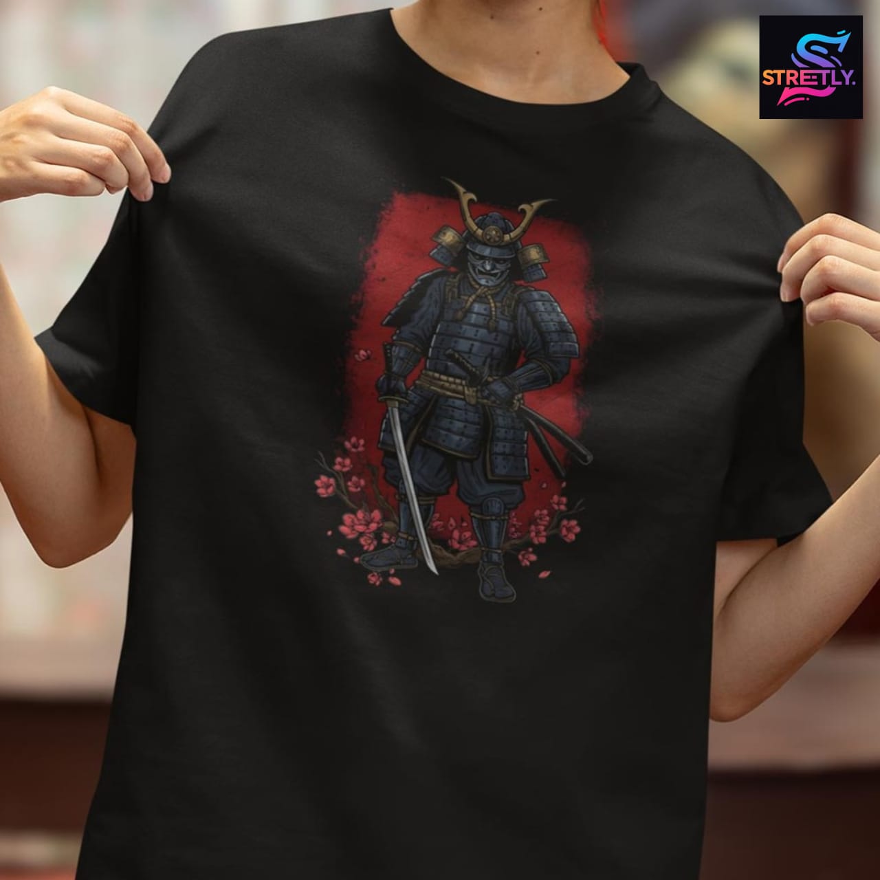 Blossoms and Blades|Graphic Printed Oversized Crew Neck Premium T-shirt|100% Cotton|Unisex