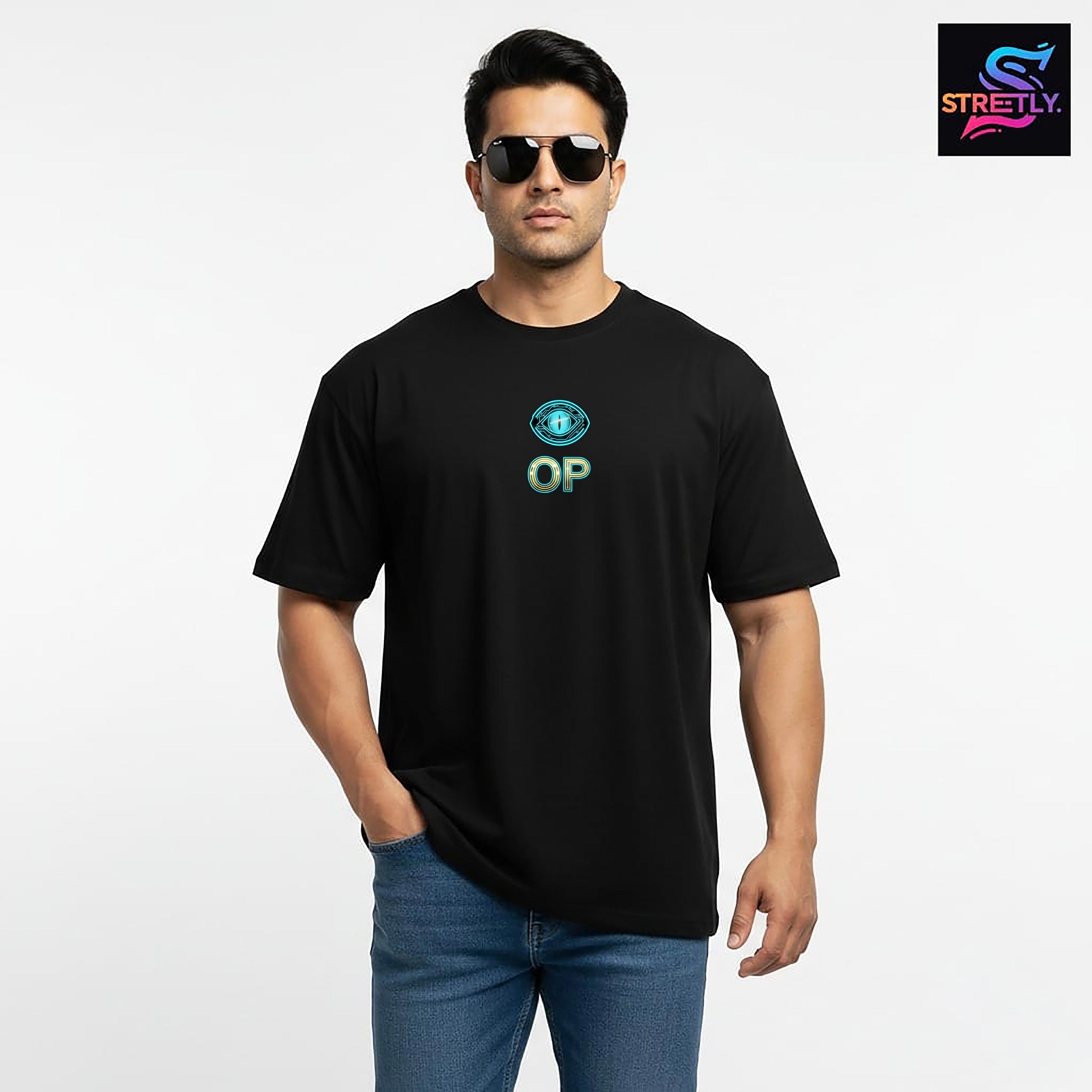 OP|Graphic Printed Oversized Crew Neck Premium T-shirt|100% Cotton|Unisex