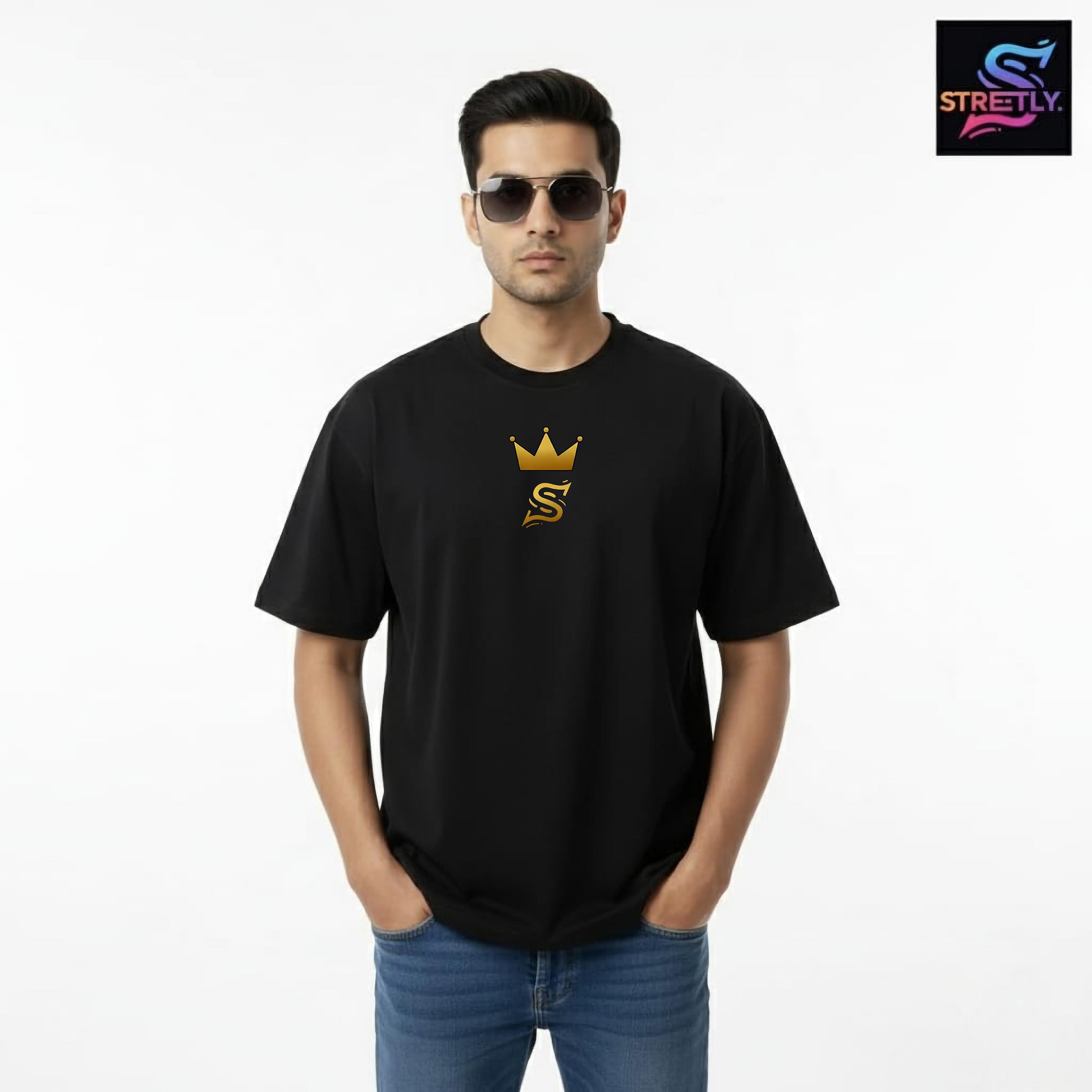 Strive|Graphic Printed Oversized Crew Neck Premium T-shirt|100% Cotton|Unisex