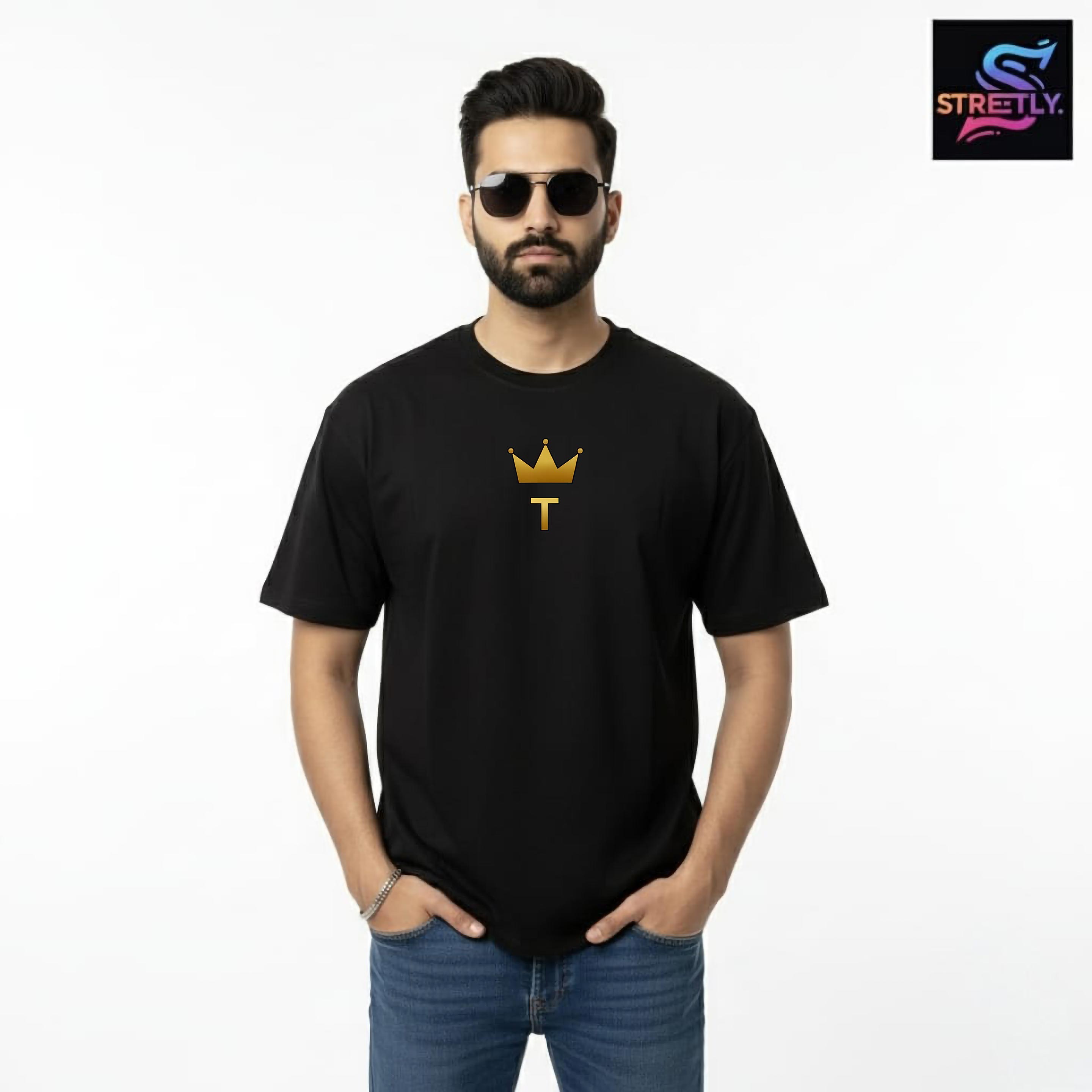 Transcend|Graphic Printed Oversized Crew Neck Premium T-shirt|100% Cotton|Unisex