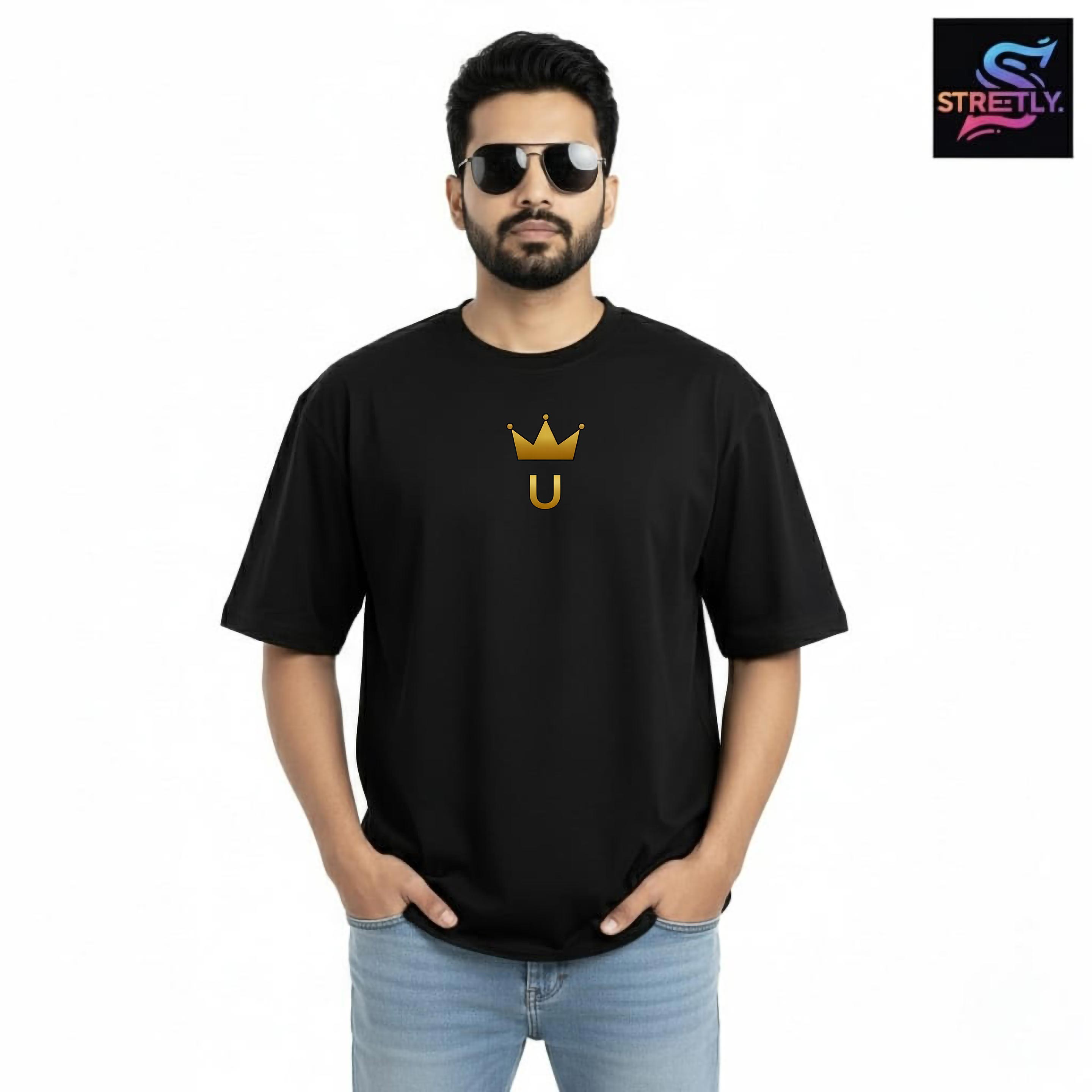 Unleash|Graphic Printed Oversized Crew Neck Premium T-shirt|100% Cotton|Unisex