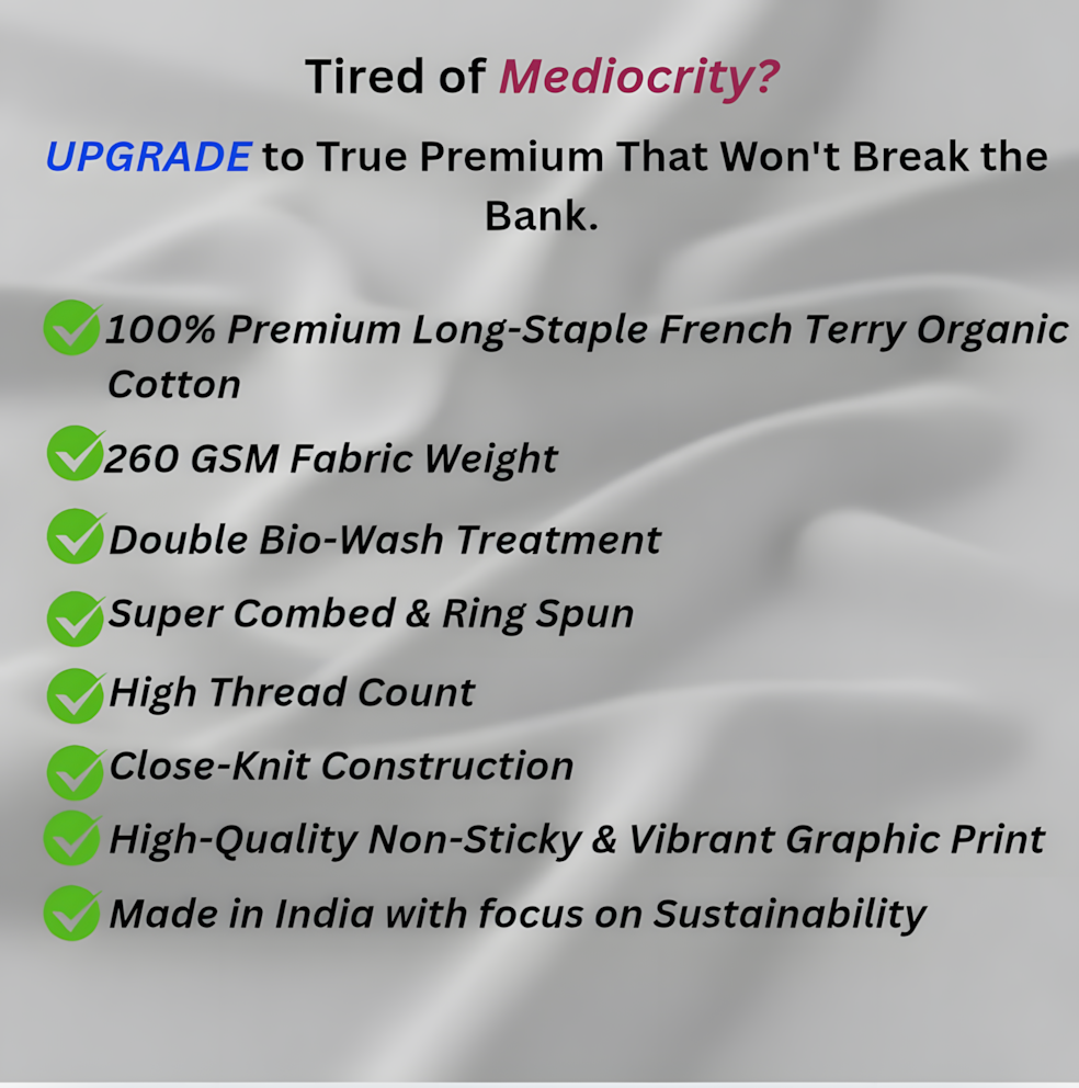 Enigmatic Gaze|Graphic Printed Oversized Crew Neck Premium T-shirt|100% Cotton|Unisex