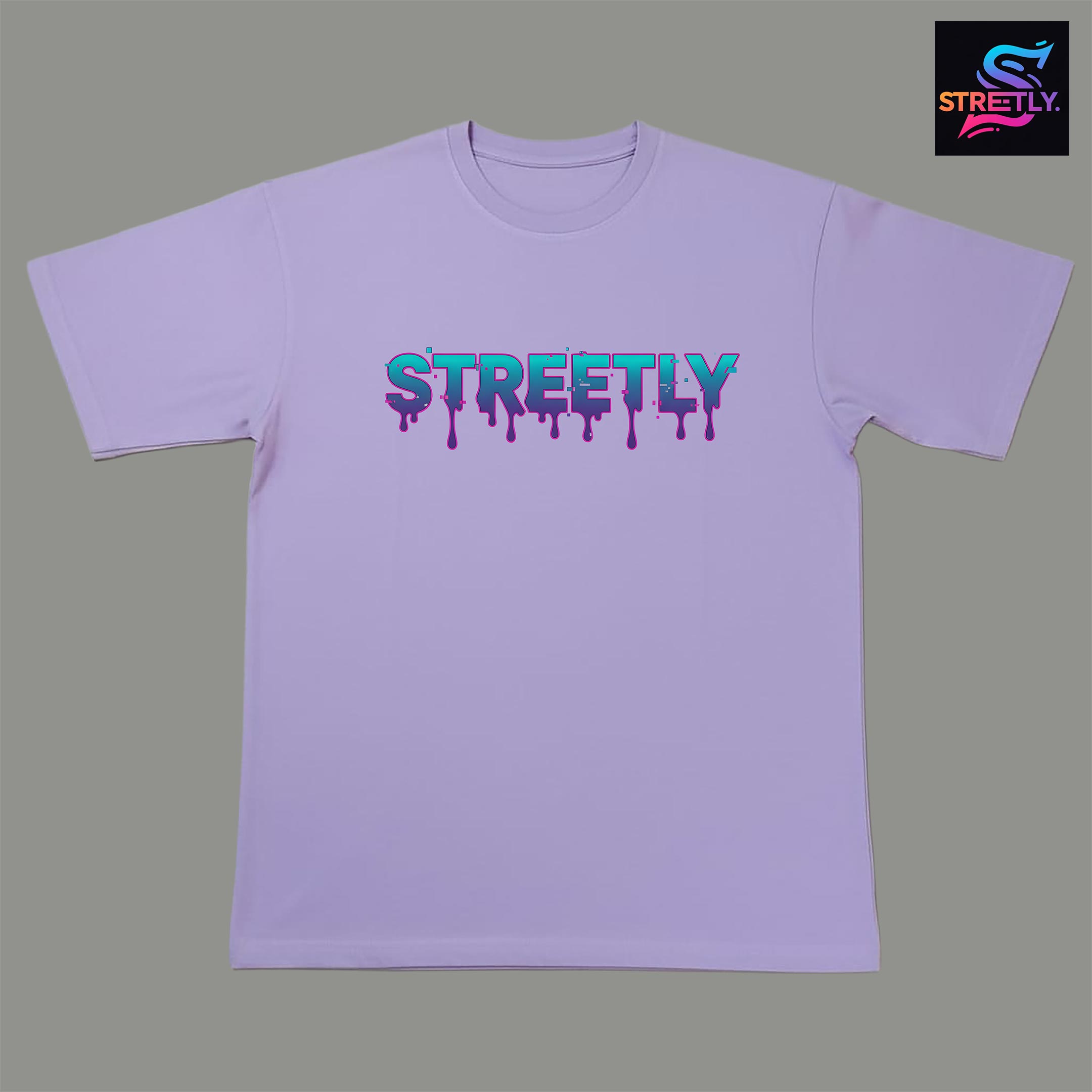 Dusty Lavender|Graphic Printed Regular Crew Neck Premium T-shirt|100% Cotton|Unisex